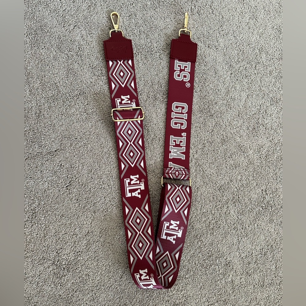 Texas A&M Gameday Purse Strap Aggie Gig ‘em Maroon purse strap